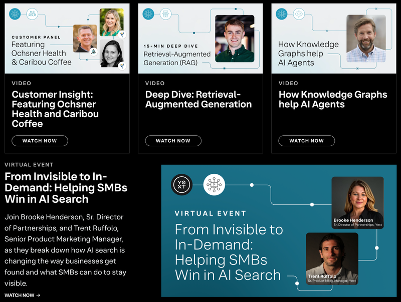 Yext content hub