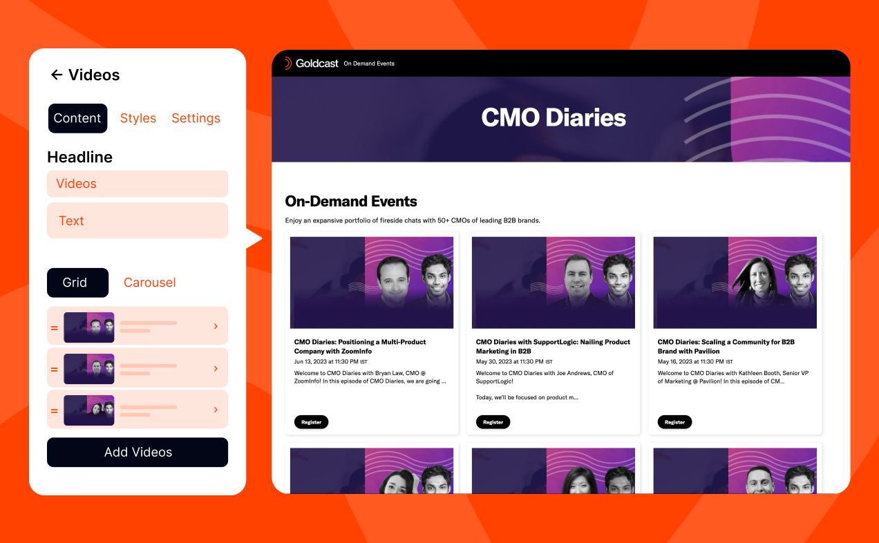 Make it easy for your audience to discover content.  