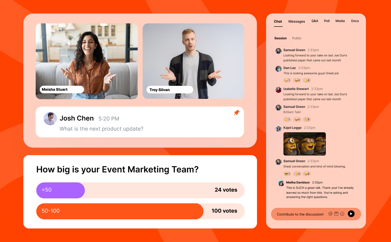 Turn audience engagement into meaningful conversations.